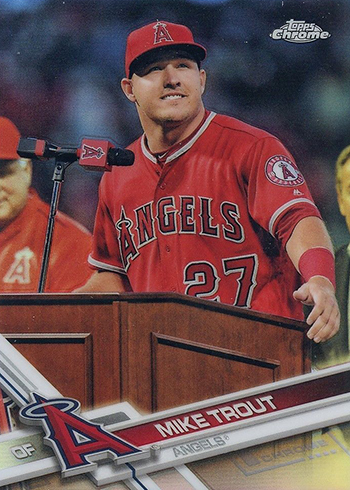 2017 Topps Heritage 450b Mike Trout Action Variation SP 125301 - Sportsnut  Cards