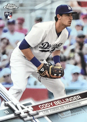 Cody Bellinger 2017 Topps Heritage Purple Refractor Rookie Card #THC-678  Los Angeles Dodgers