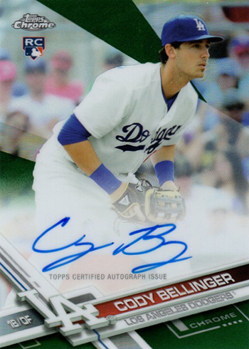 2017 Topps Chrome Refractor Cody Bellinger Rookie Card