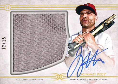 2021 Topps Definitive Collection Relics Joey Votto Jersey Autograph #03/30