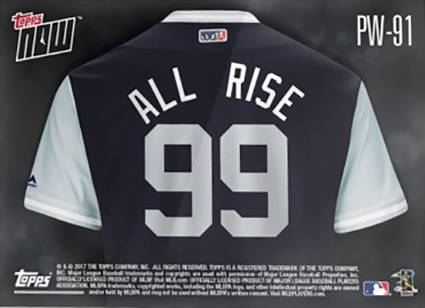 Aaron All Rise Judge New York Yankees Game-Used Players Weekend Jersey