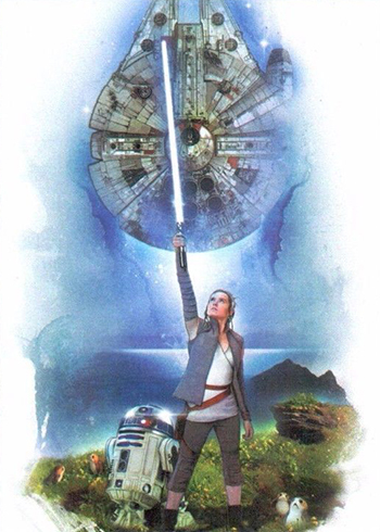 2017 Star Wars Journey the Last Jedi #19 Luke Skywalker's Impatience NM-Mint 