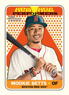 2019 Topps Heritage New Age Performers NAP3 J.D. Martinez Red Sox