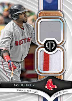 2018 Topps Tribute Stamp Orange Dansby Swanson 3 color patch #D23