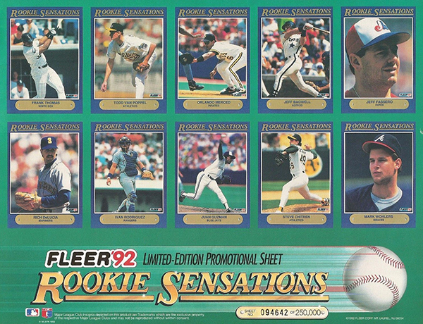 Ivan Rodriguez 1992 Fleer ROOKIE SENSATIONS Rookie Card #12 (1150)