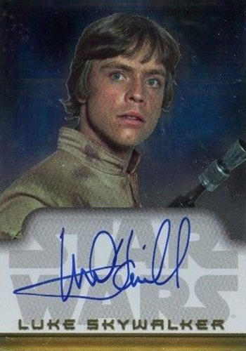 mark hamill autograph cards