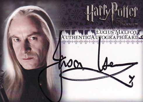 2007 Artbox Harry Potter and the Order of the Phoenix Jason Isaacs Autograph