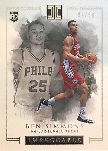 2016-17 Panini Impeccable Basketball Ben Simmons RC