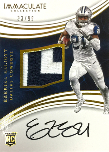 2016 Immaculate Ezekiel Elliott Rookie Cards Get Game-Used Upgrade