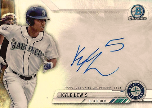 2017 Bowman Chrome Baseball Prime Chrome Signatures Kyle Lewis