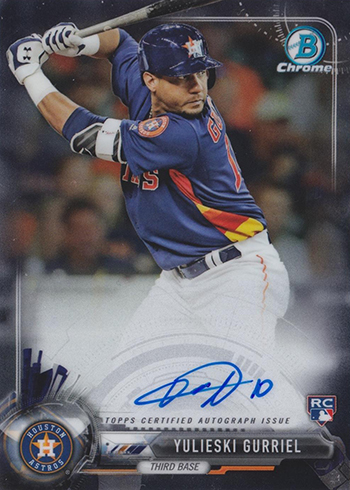 2017 Bowman Chrome Baseball Chrome Rookie Autographs Yulieski Gurriel