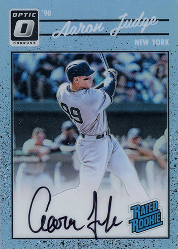 Aaron Judge 2017 Donruss Optic Rated Rookie Signatures Autograph