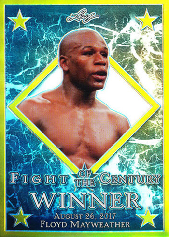 2017 Leaf Metal Fight of the Century Floyd Mayweather Gold Prismatic
