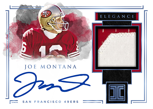 2018 Panini Elements Transitions Materials #17 Joe Montana/Steve