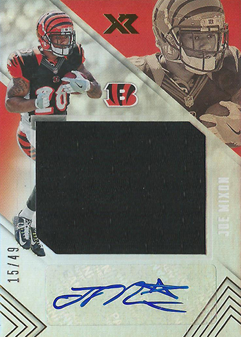 2017 Panini XR Football Rookie Jumbo Swatch Autographs Joe Mixon