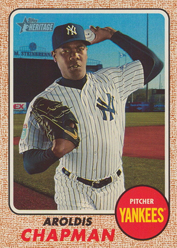  2017 Topps #486 Aroldis Chapman Yankees Baseball