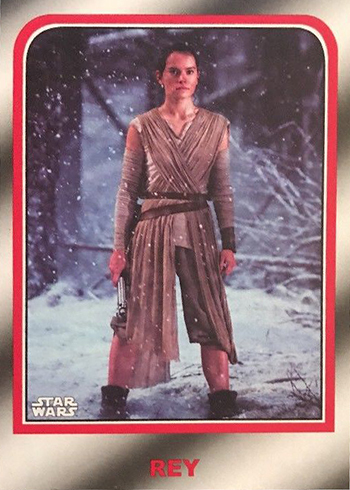 Journey To Star Wars The Last Jedi #5/15 Topps 2017 Rey Continuity Card 