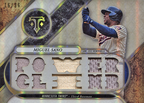 Miguel Sano Quad Relic /99 2022 Topps Museum Collection #SPPPQR-MS