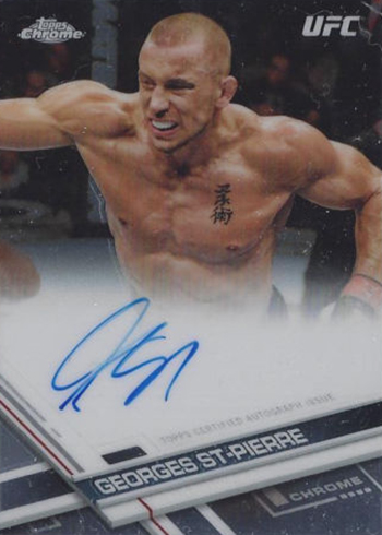 2017 Topps UFC Chrome Fighter Autograph Variations Georges St-Pierre