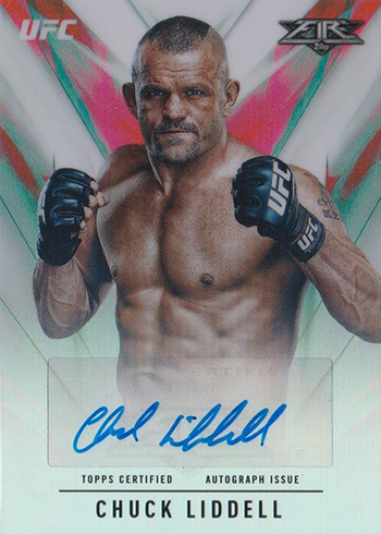 2017 Topps UFC Chrome Fire Autographs Chuck Liddell