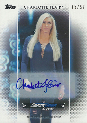 2017 Topps WWE Women's Division Charlotte Flair Autograph