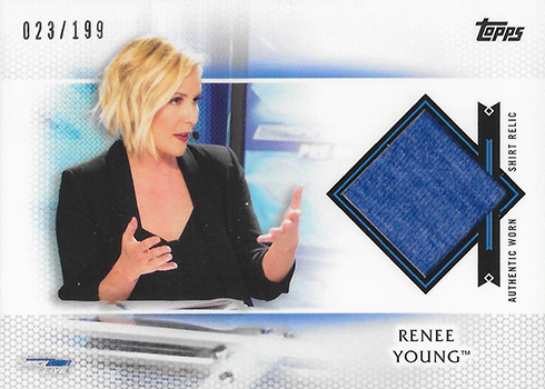 2017 Topps WWE Women's Division Shirt Relic Renee Young