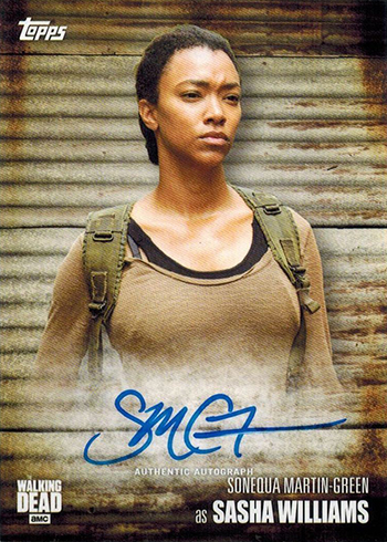 2017 Topps Walking Dead Season 6 Sonequa Martin-Green Autograph