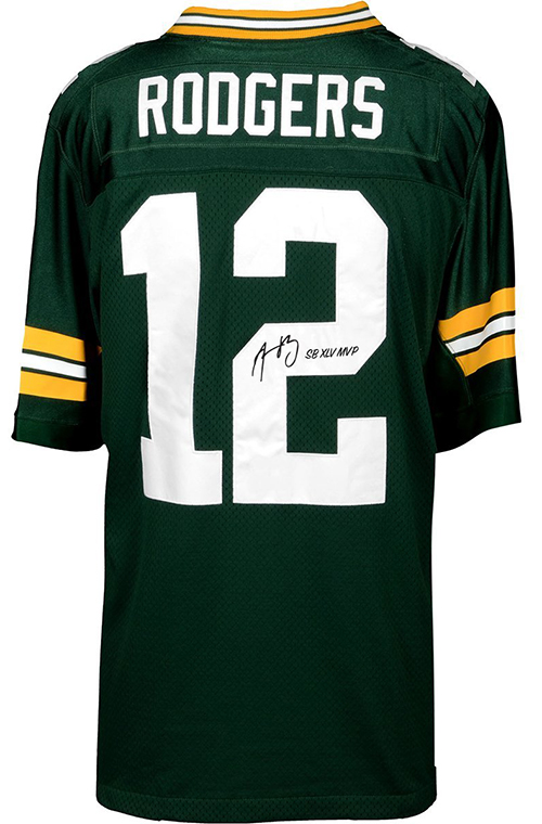 aaron rodgers framed jersey