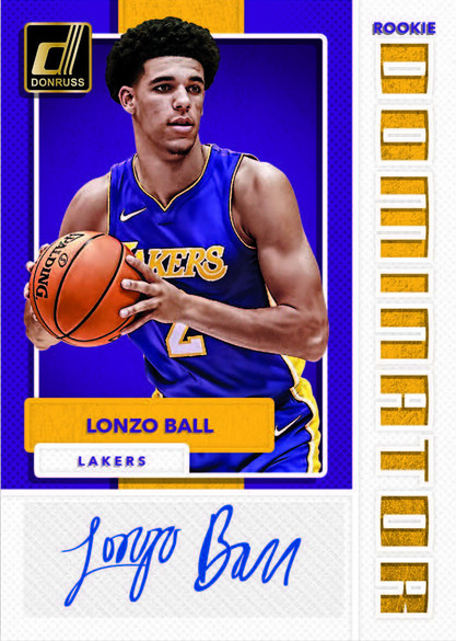 2017-18 Panini Donruss Basketball #199 Lonzo Ball Rookie Card