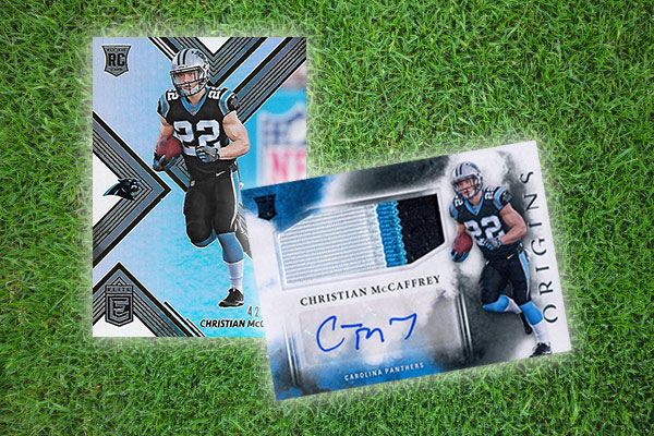 Press Pass Collectibles Christian McCaffrey Authentic Signed Blue Pro Style Jersey BAS Witnessed