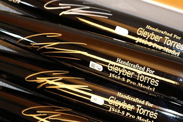 Gleyber Torres Autographed Black Marucci Game Model Baseball