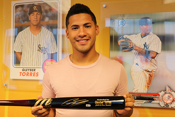 Gleyber Torres Signs Exclusive Autographed Memorabilia Deal with Topps