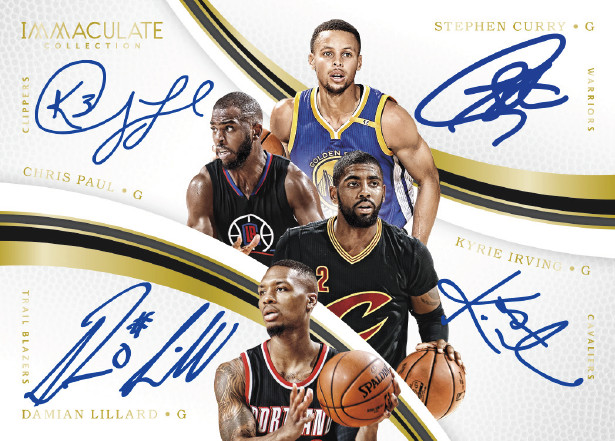 2016-17 Panini Immaculate Collection Basketball Quad Autograph