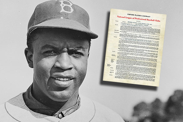 A Metal Cap and Making History. Jackie Robinson's 1947 Brooklyn