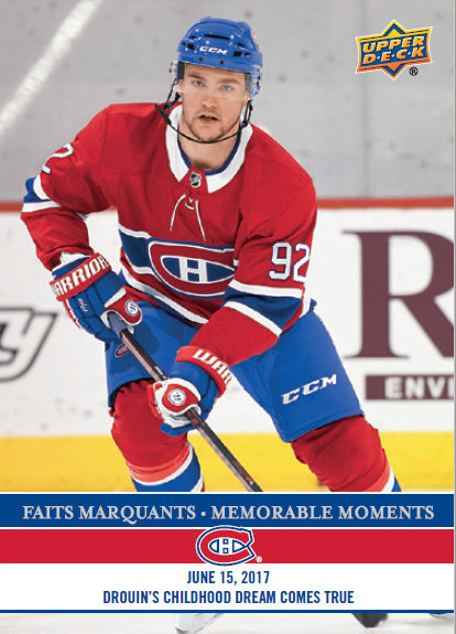 Upper Deck Celebrates With 2022 NHL Draft Moments Promotional Set