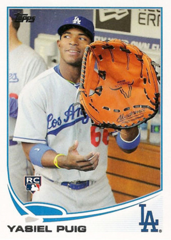 2013 Topps Update Yasiel Puig Gold #'d/2013 Checklist Rookie Baseball