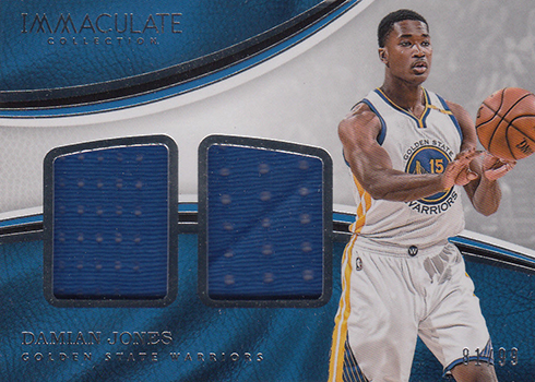 2016-17 Panini Immaculate Basketball Dual Materials Damian Jones