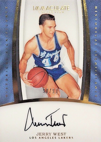 2016-17 Panini Immaculate Basketball Historical Signifcance Jerry West