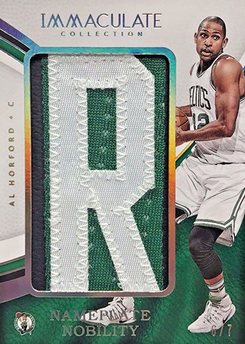 2016-17 Panini Immaculate Basketball Nameplate Nobility Al Horford
