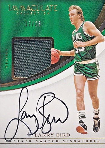 2016-17 Panini Immaculate Basketball Sneaker Swatch Signatures Larry Bird