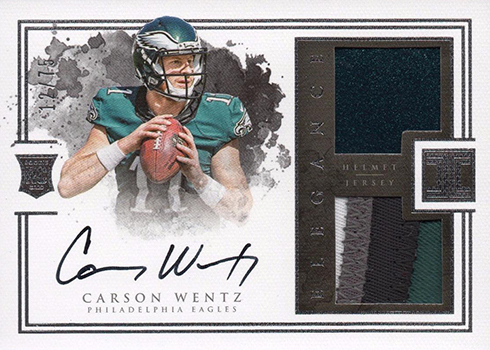 2016 Panini Elite Pen Pals Carson Wentz autograph auto rookie rc BGS 9.5  *70934 - Sportsnut Cards