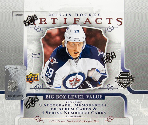 2017-18 Upper Deck Artifacts Hockey Hobby Box