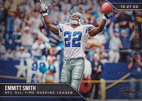 2017 Donrus Certified Cuts Football Memorable Moments Emmitt Smith