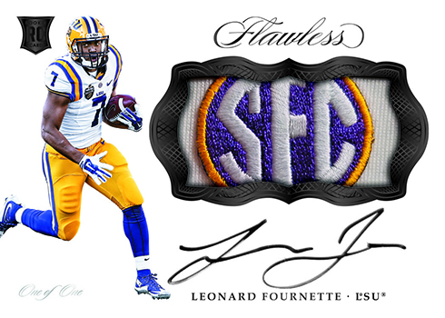 2017 Panini Flawless Collegiate Football Rookie Patch Autographs Black