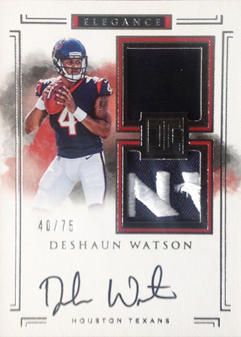 2017 Panini Impeccable Deshaun Watson Rookie Card