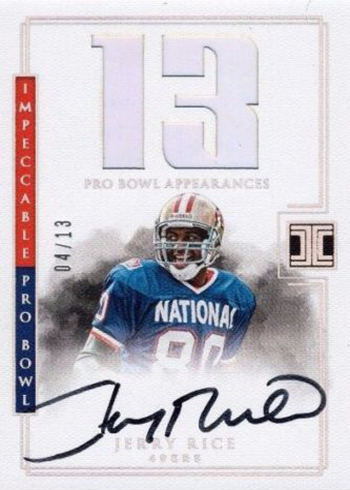 2017 Panini Impeccable Football Elegance Retired Patch Autograph