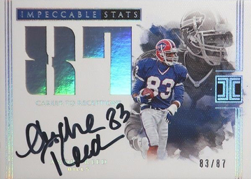 Bruce Smith 2017 Panini Impeccable Impeccable Victory Autographs Platinum  #30 #1/1