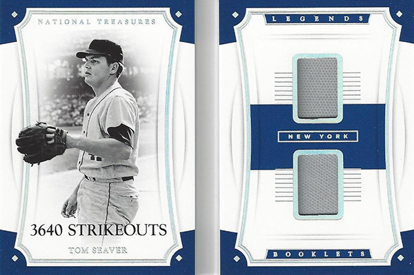 2017 Panini National Treasures Baseball Legends Dual Booklet Stats Tom Seaver