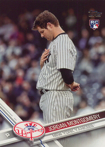 Jordan Montgomery baseball card (New York Yankees) 2017 Topps Chrome Rookie  #HMT58