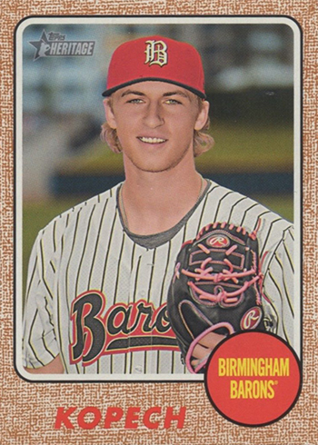 2017 Topps Heritage Minors Name Omission Michael Kopech